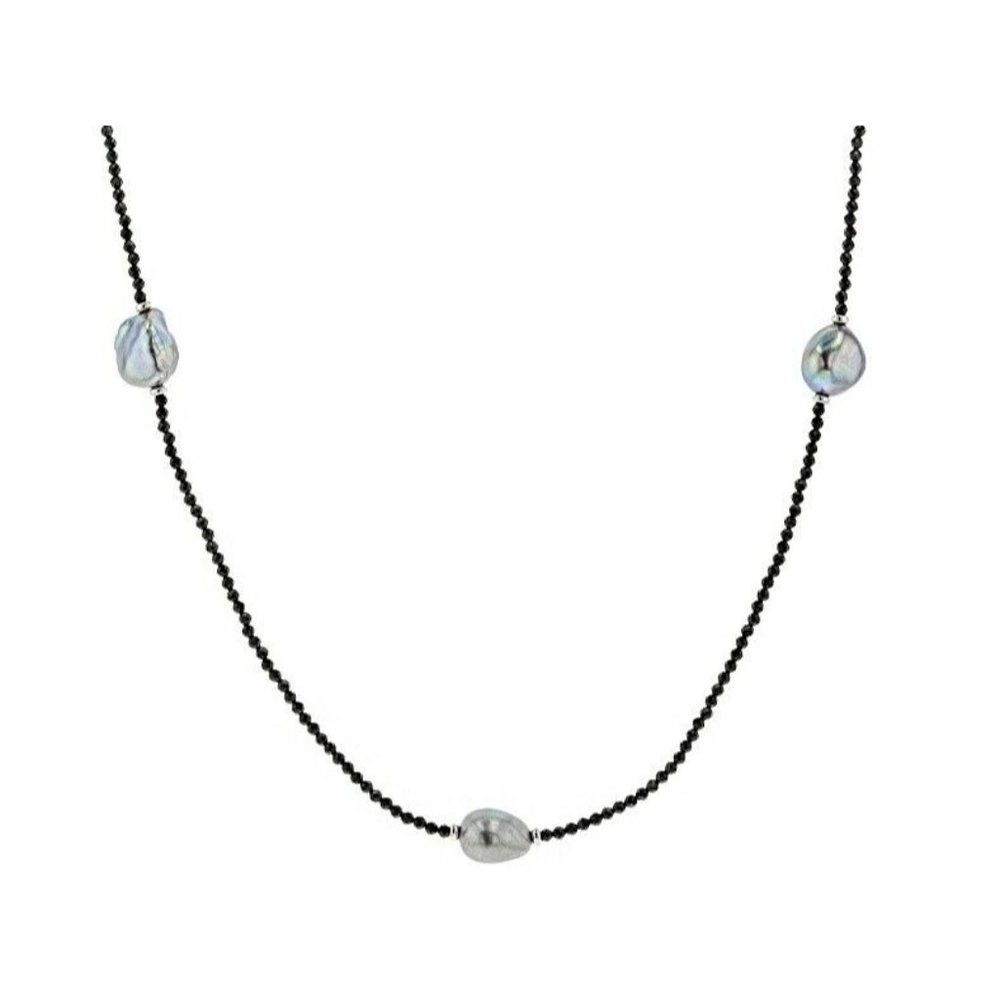 **NWT** Black spinel rhodium over sterling silver